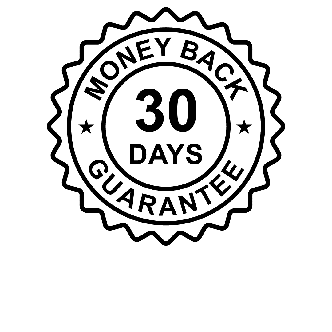 Money back 30 days guarantee.