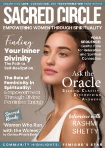 The cover of sacred circle magazine.